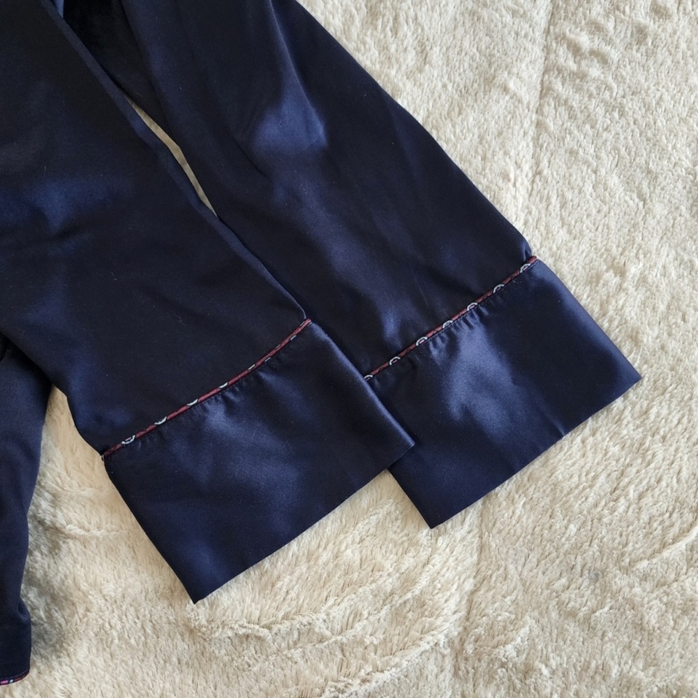 Gap Body Navy Blue Women's Robe with Crane Design - Picture 7 of 7
